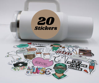 20 Tumbler Cup Sticker Water bottle Sticker for Nurse Water Bottle For Nurse Vinyl Sticker Funny Gift for Nurse Laptop Sticker