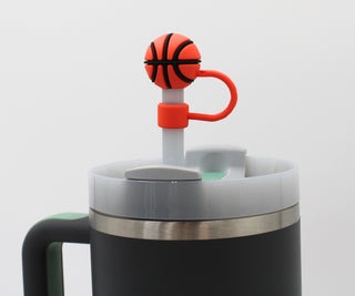 Basketball Straw Topper Boot Charm Quencher Set Gift Bundle Tumbler Accessory Simple Modern