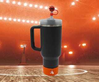 Basketball Straw Topper Boot Charm Quencher Set Gift Bundle Tumbler Accessory Simple Modern