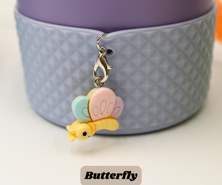 Butterfly Charm Boot Bottle Protector Custom Bee Boot Bunnies Water Bottle Charm Tumbler Cup 40 Oz Boot H2.0 FLOWSTATE 30 OZ Tumbler Charm