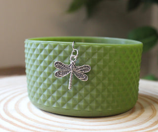 Dragon Fly Charm Silicone Boot Charm Tumbler Accessory Yeti Water Bottle Boot Nature Inspired Antique Silver Charm Simple Modern