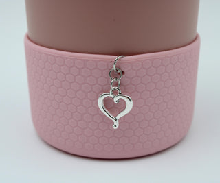 Heart Boot Charm Hydro Flask 32 Oz Wide Mouth Cup Size 3.5 " Diameter 8.89 cm Owala 40 Oz FreeSip Boot Hydro Flask 40 Oz Wide Mouth Cup