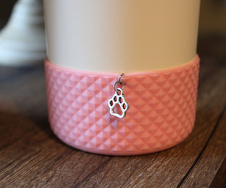 Paw Print Charm Hydro Flask Boot Bottle Protector Custom Boot Dog Mom Water Bottle Charm Tumbler Cup Charm 40 Oz Boot 30 OZ Tumbler Charm