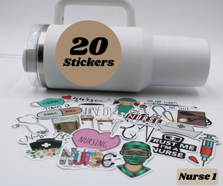 Funny Nurse Gift Box Nurse Thermometer Straw Topper Nurse Sticker Stethoscope Straw Buddy Tumbler Boot Charm Tumbler 30 Oz ER Nurse Gift Set
