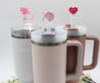 Girly Pink Straw Topper Hello Gorgeous Straw Buddy Tumbler Topper Simple Modern XO Straw Cover Tumbler Accessory