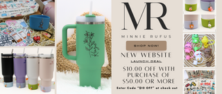 Minnie Rufus Website for Engraved Tumblers Accessories and Gifts