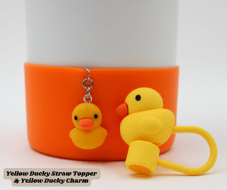 Yellow Ducky Boot Charm Gift for Her Straw Topper Tumbler Set Gift Bundle H2.0 FLOWSTATE Mother's Day Simple Modern Friend Gift