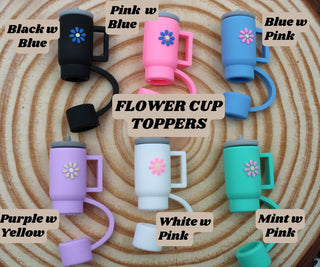 Flower H2.0 FLOWSTATE Cup Straw Topper Straw Topper Accessory Reusable Straw Cap Gift 40 Oz 30 Oz Tumbler